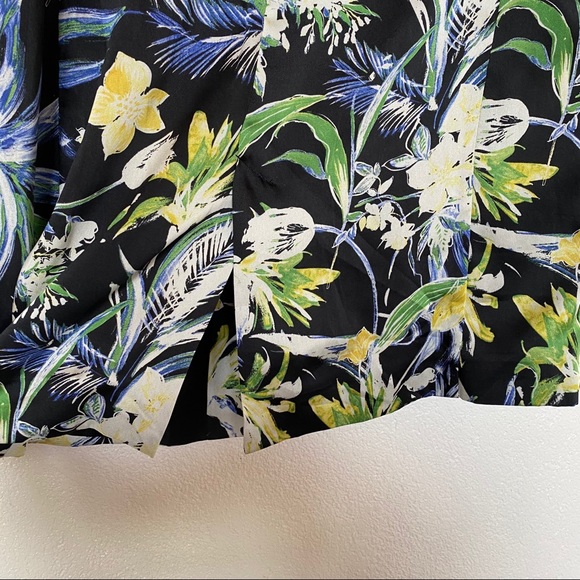 Zara Basic Flowing Printed Floral Blazer Sz Small - Picture 11 of 11